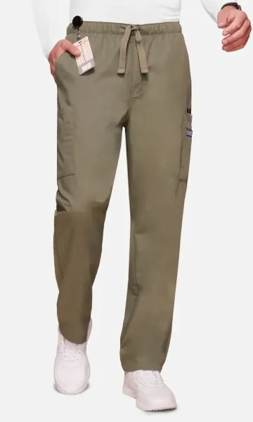Cherokee - Men's Drawstring Cargo Scrub Pant
